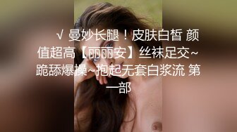 ❤️√ 曼妙长腿！皮肤白皙 颜值超高【丽丽安】丝袜足交~跪舔爆操~抱起无套白浆流 第一部