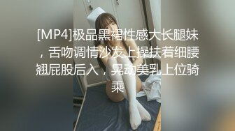 [MP4]极品黑裙性感大长腿妹，舌吻调情沙发上操扶着细腰翘屁股后入，晃动美乳上位骑乘