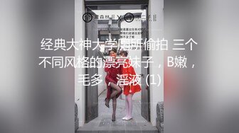 经典大神大学厕所偷拍 三个不同风格的漂亮妹子，B嫩，毛多，淫液 (1)